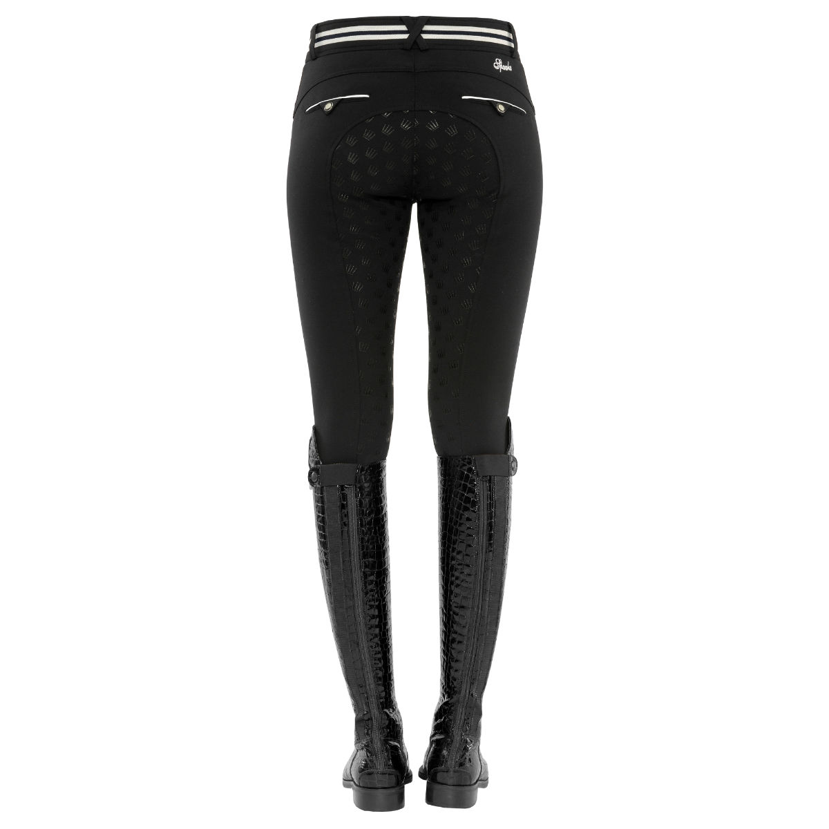 Fiona Full Grip Thermo Breeches - Black - Spooks Riding - Australasia